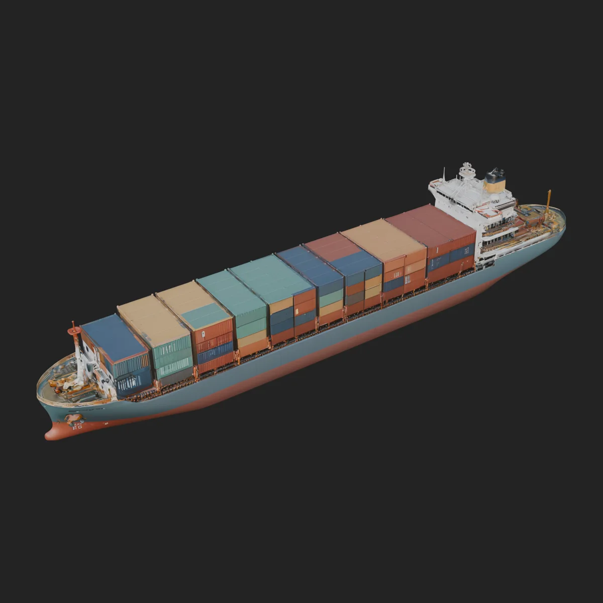 Container Ship Model Design 16