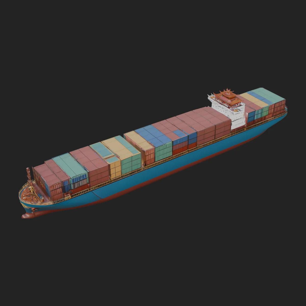 Container Ship Model Design 18