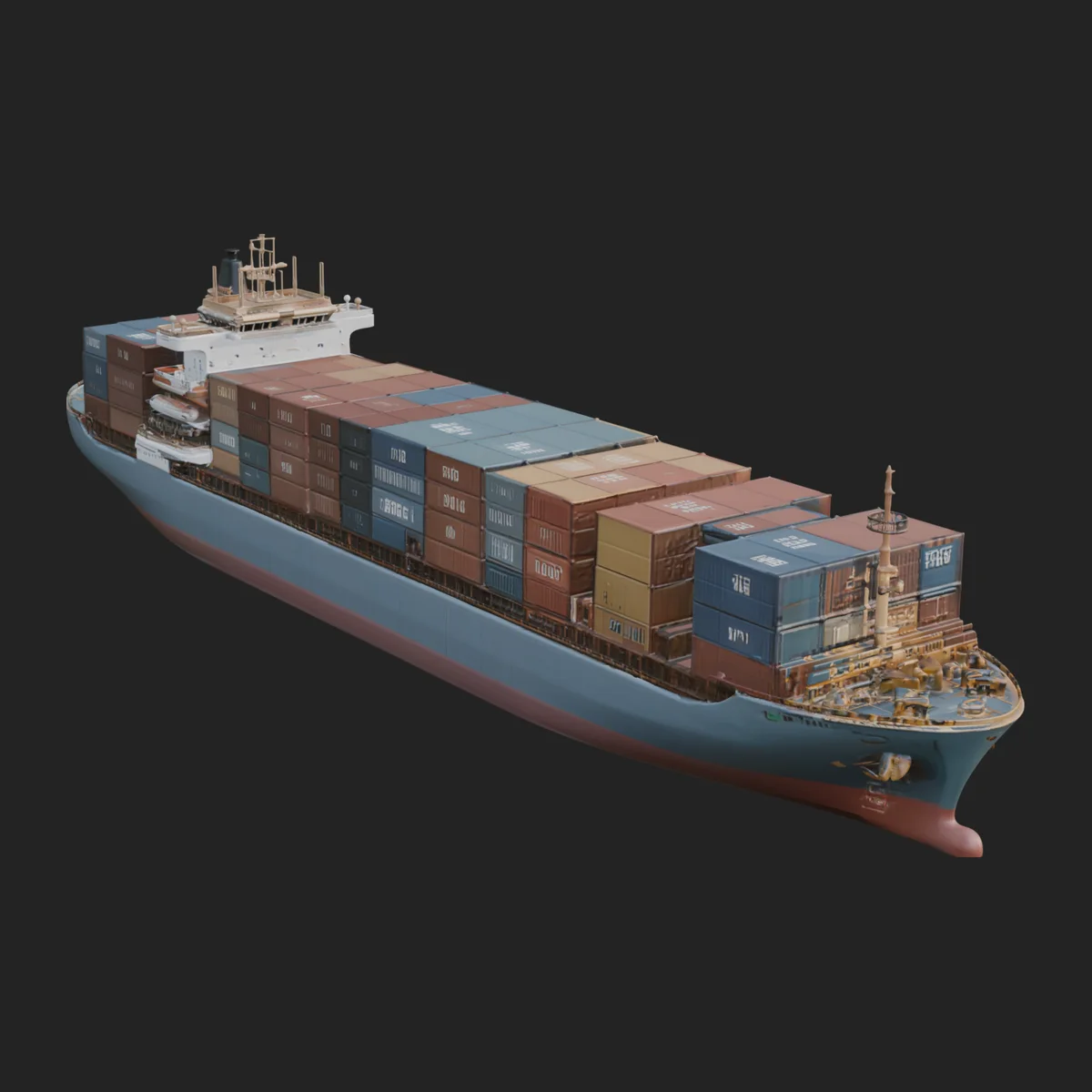 Container Ship Model Design 21