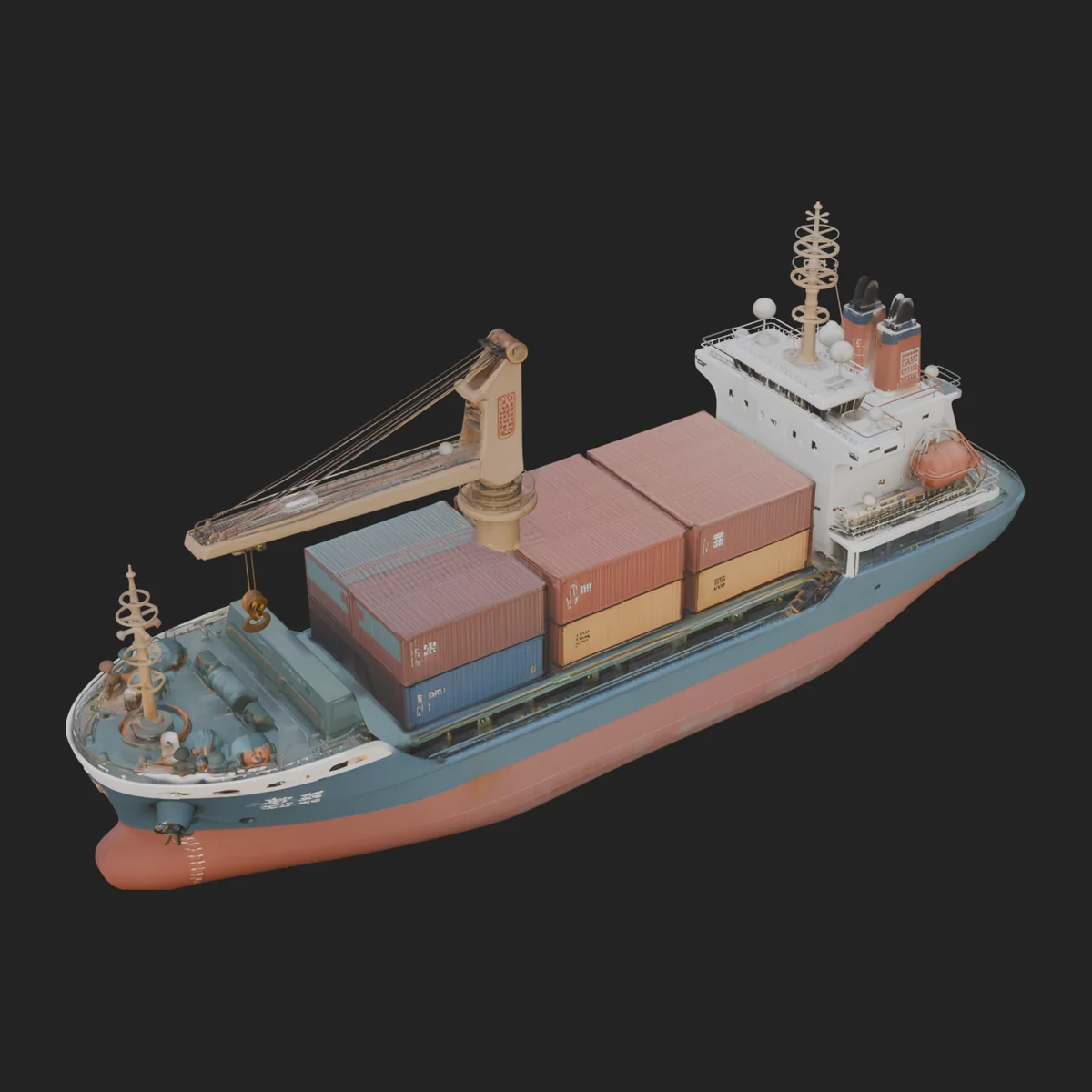 Container Ship Model Design 4