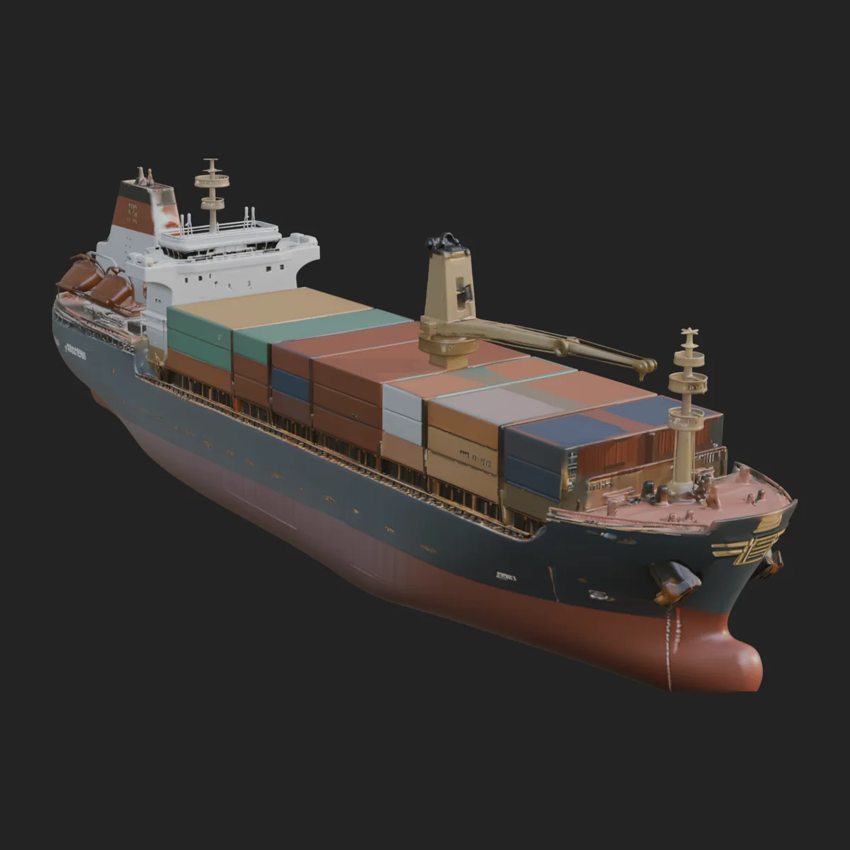 Container Ship Model Design 7