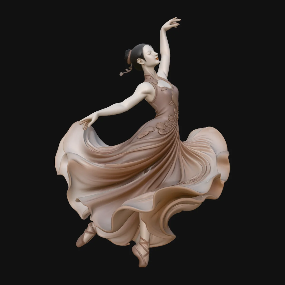 Contemporary Dancer Statue Design 1