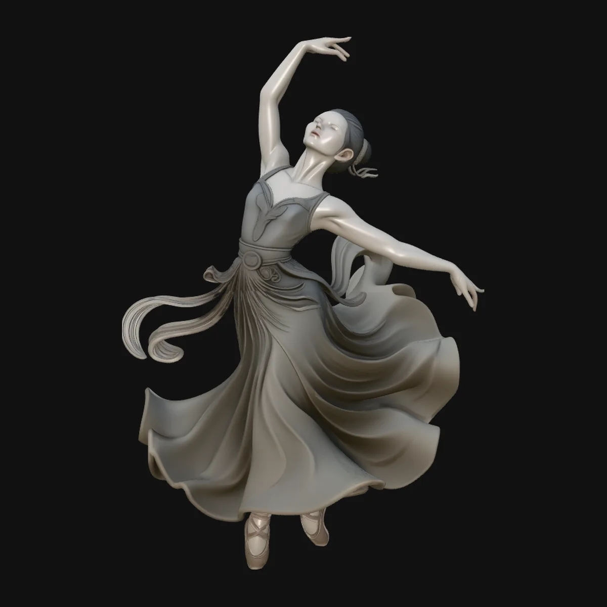 Contemporary Dancer Statue Design 2
