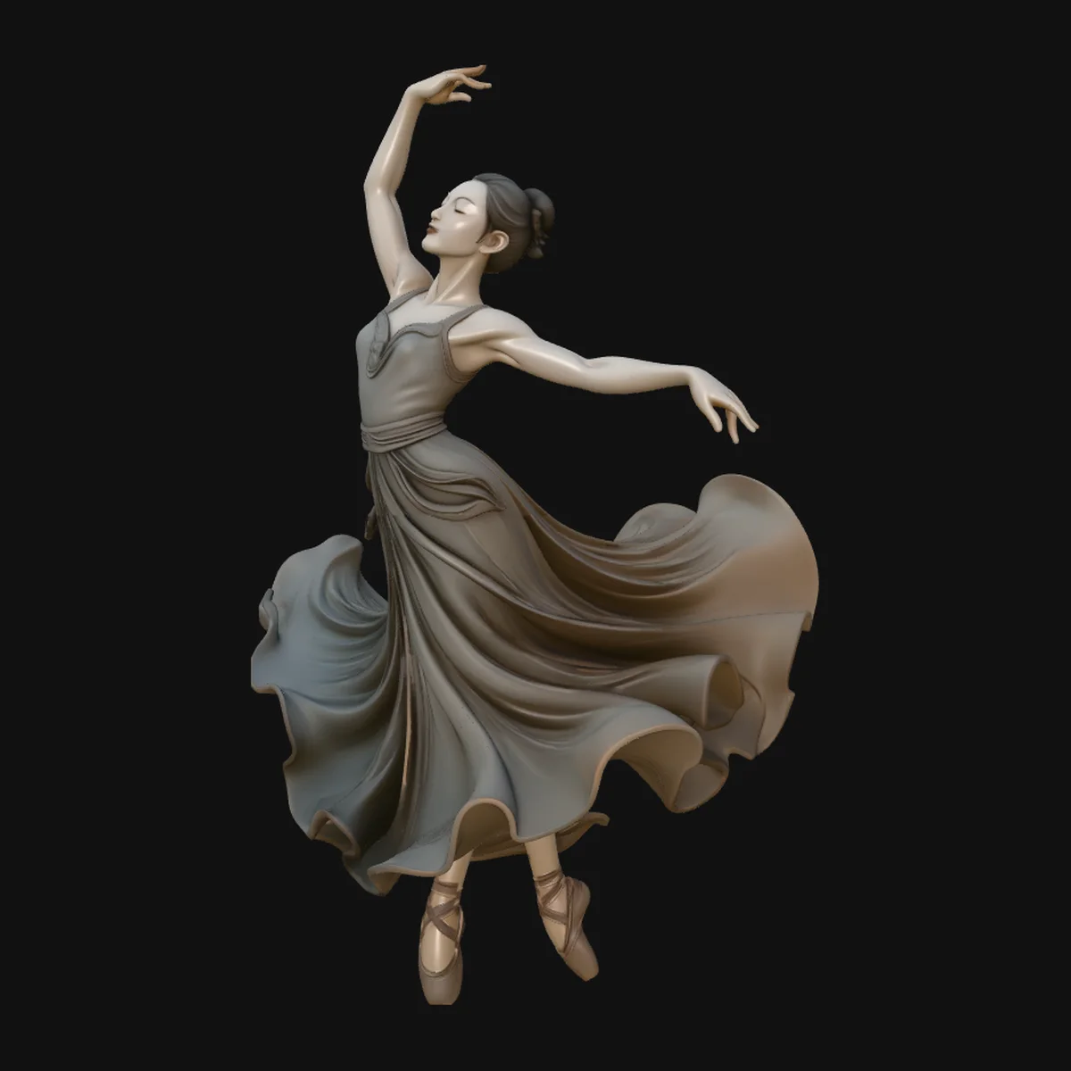Contemporary Dancer Statue Design 3