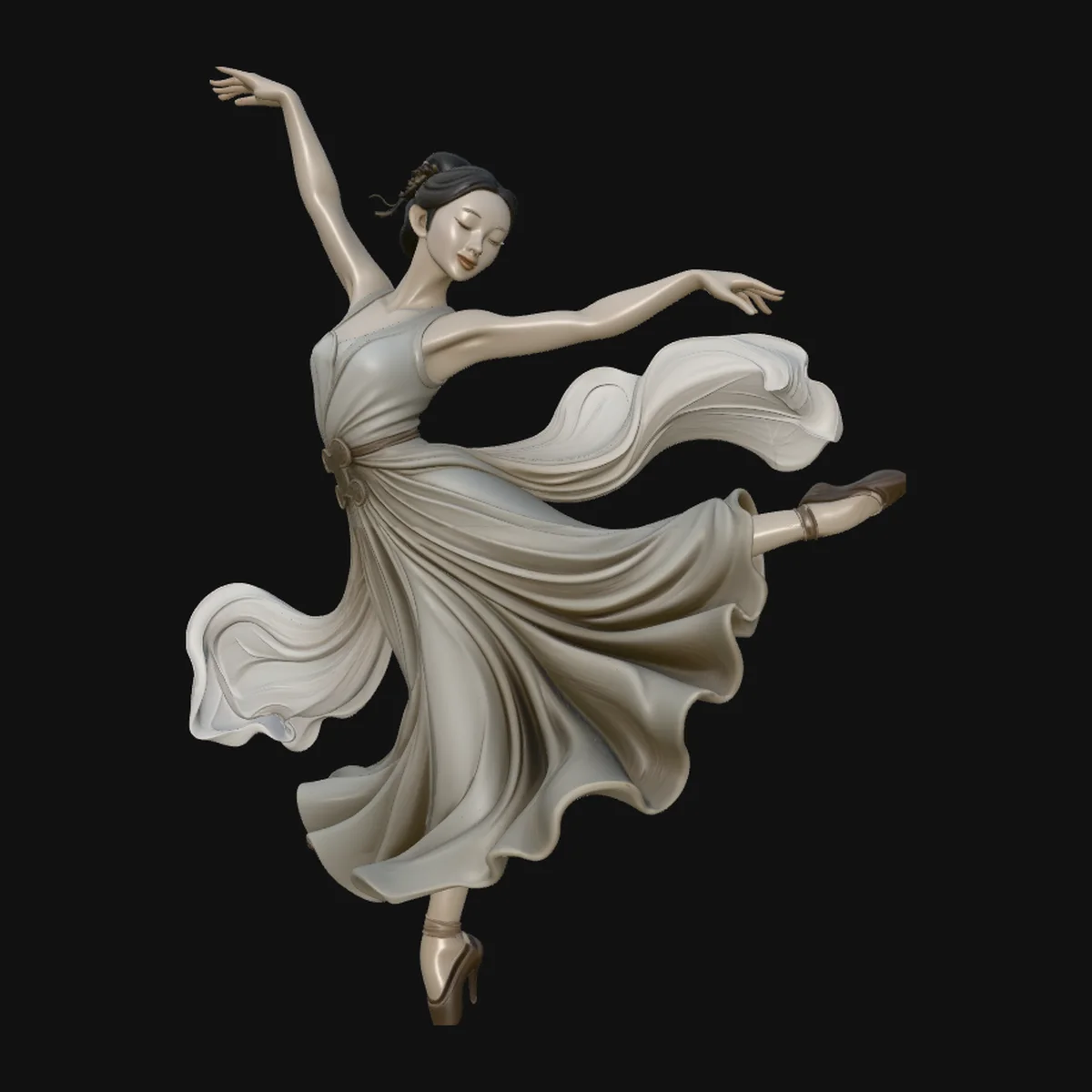 Contemporary Dancer Statue Design 6