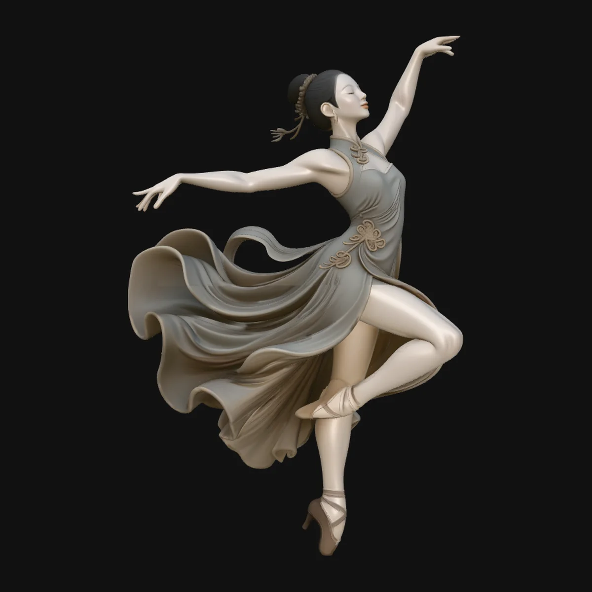 Contemporary Dancer Statue Design 7