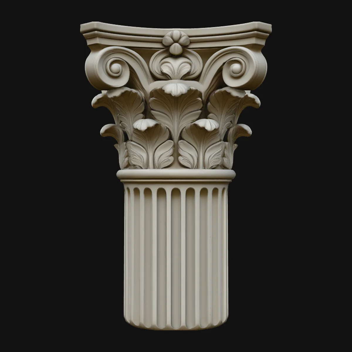 Corinthian Column Capital Model Design 12