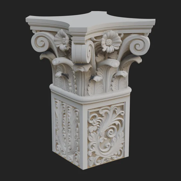 Corinthian Column Capital Model Design 15