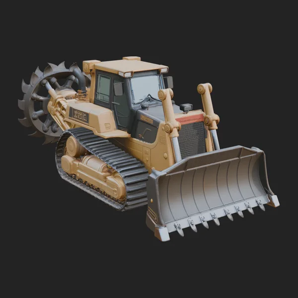 Crawler Bulldozer Model Design 10
