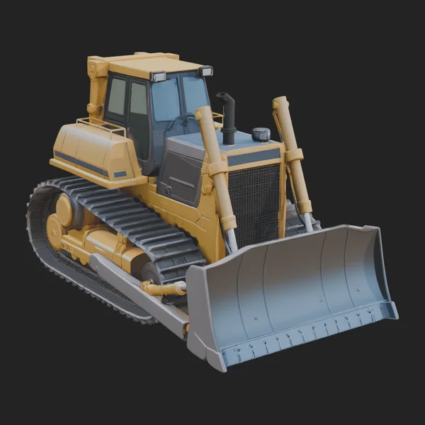 Crawler Bulldozer Model Design 13