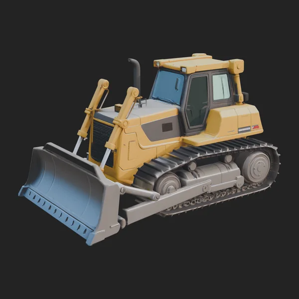 Crawler Bulldozer Model Design 14