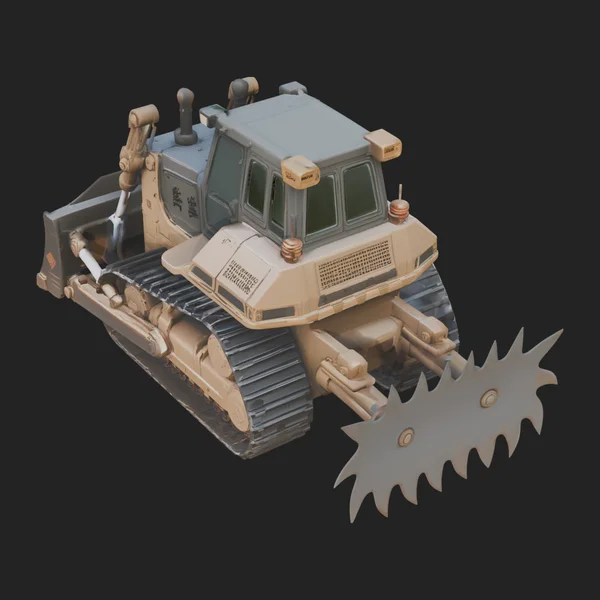 Crawler Bulldozer Model Design 2