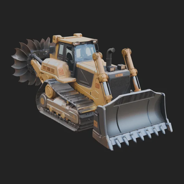 Crawler Bulldozer Model Design 4
