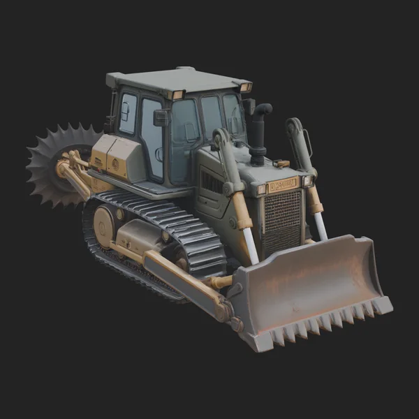 Crawler Bulldozer Model Design 5