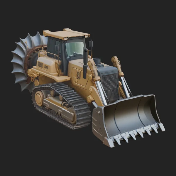 Crawler Bulldozer Model Design 7