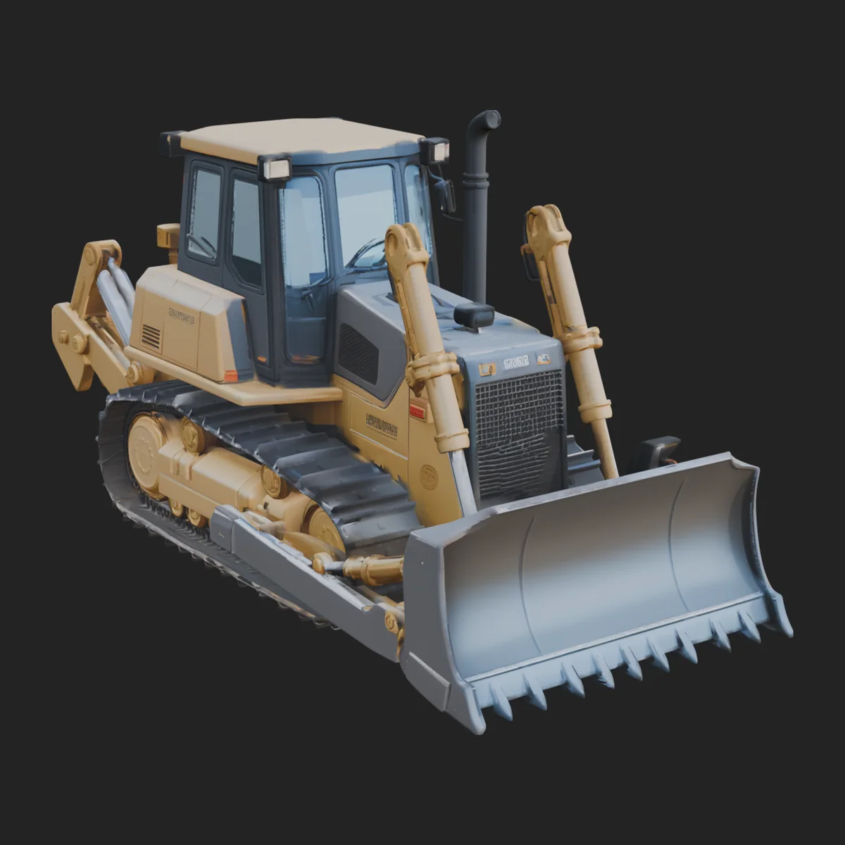 Crawler Bulldozer Model Design 9