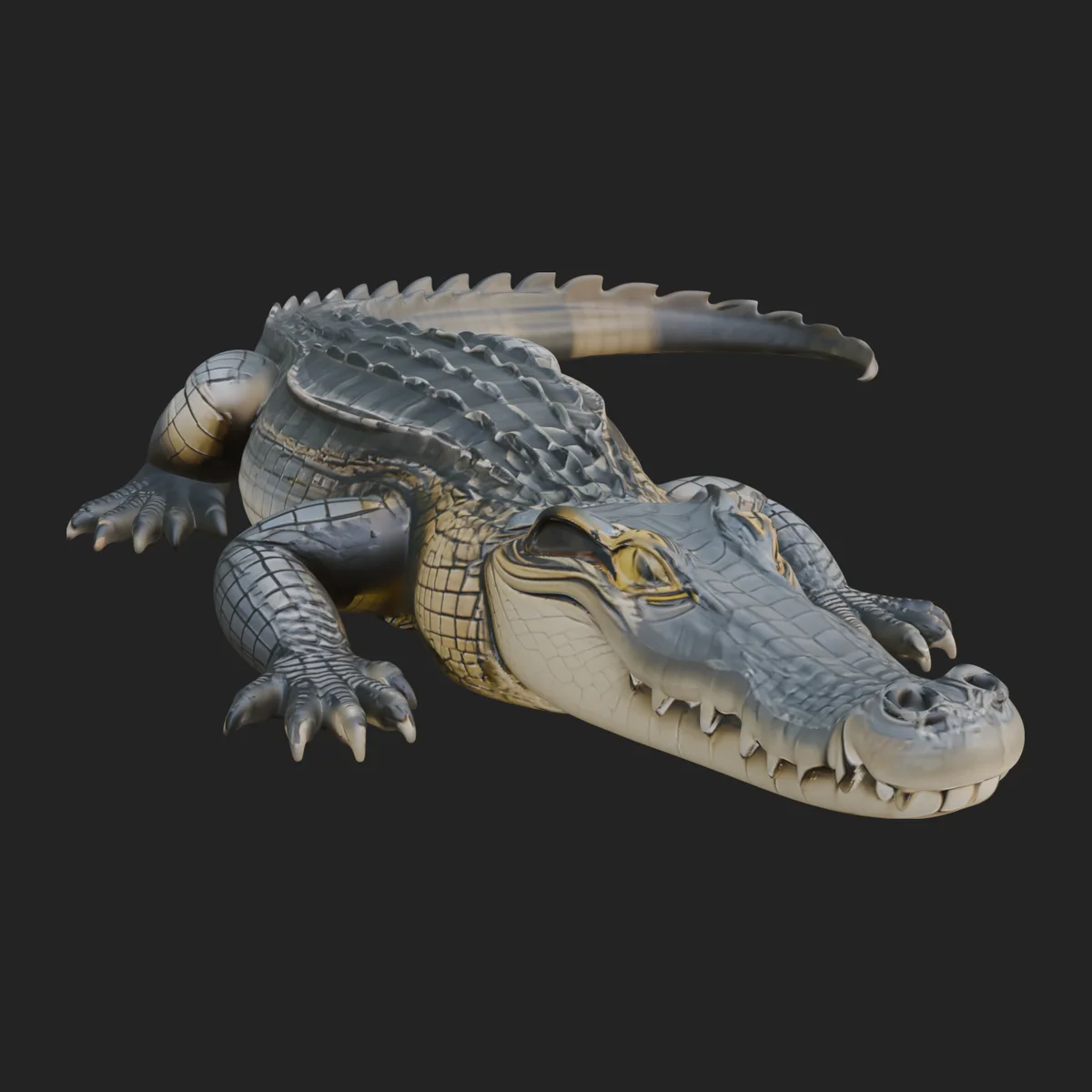Crocodile Statue Design 2
