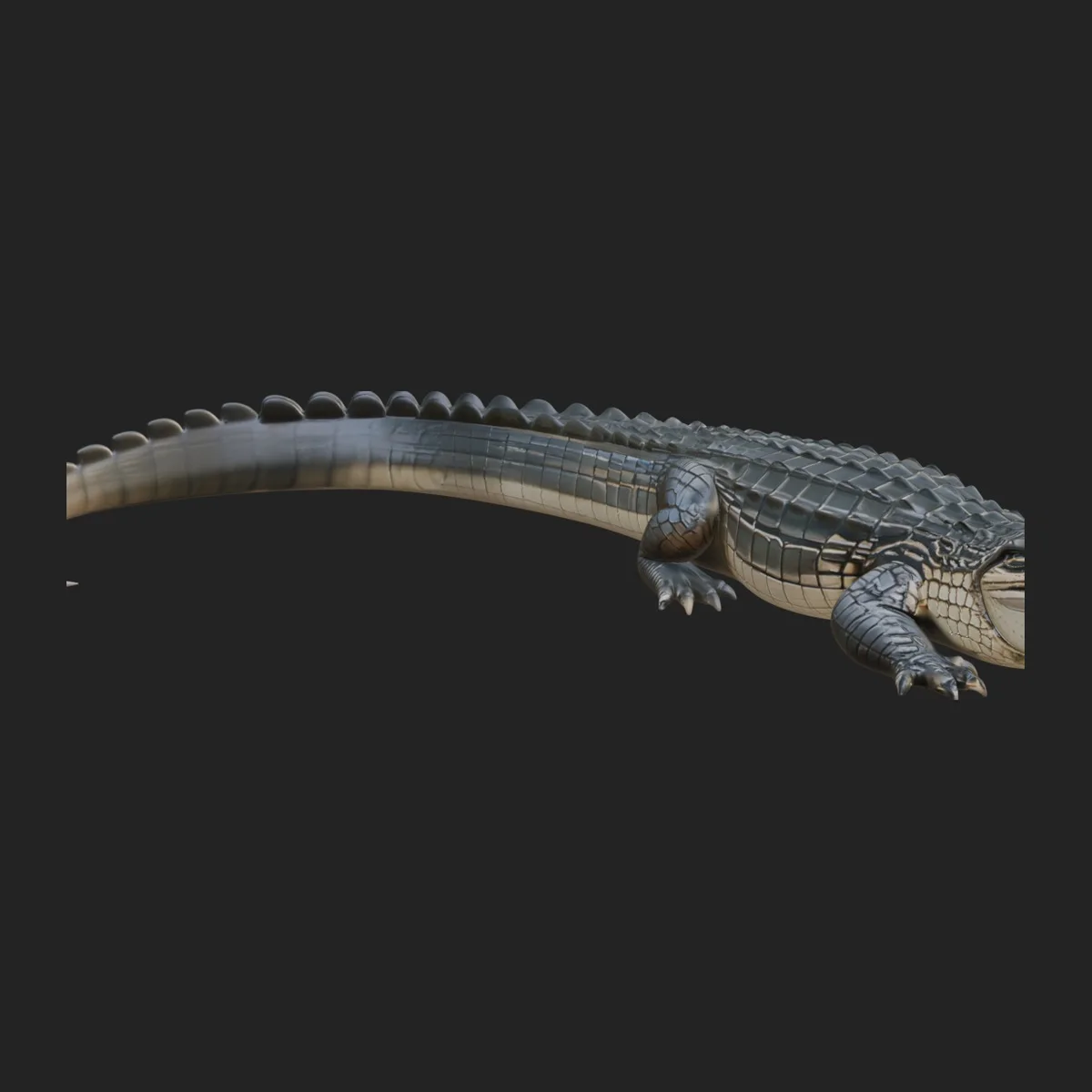 Crocodile Statue Design 3