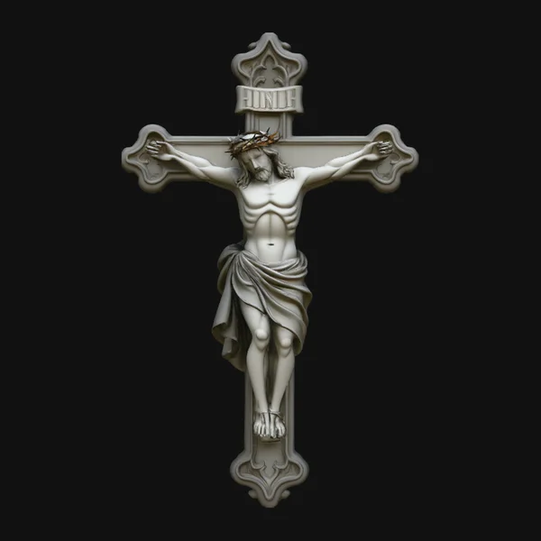 Crown of Thorns Crucifix Pendant Design 3