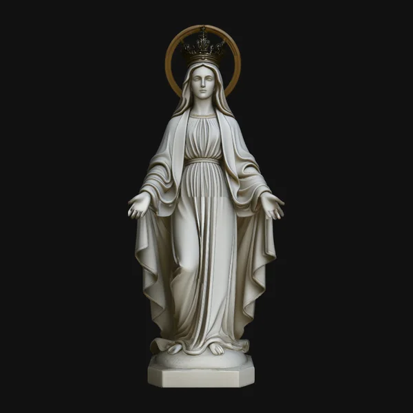 Crowned Madonna Statue Design 2