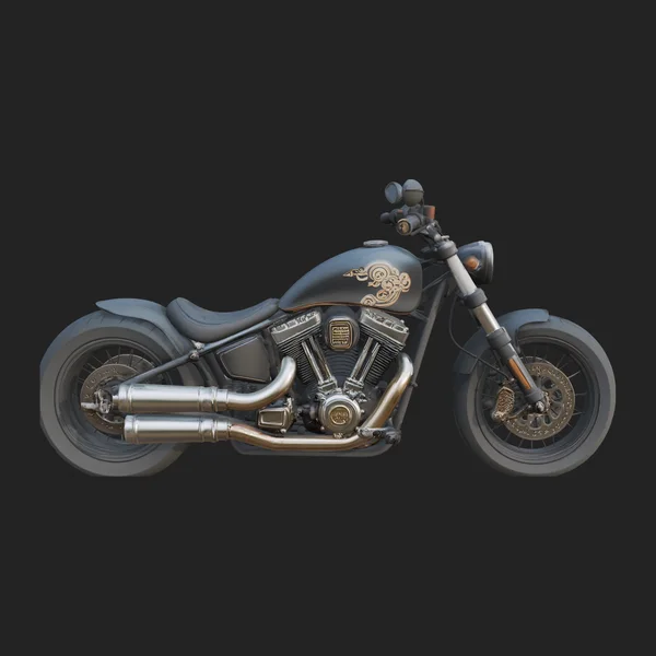 Cruiser Motorcycle Model Design 10