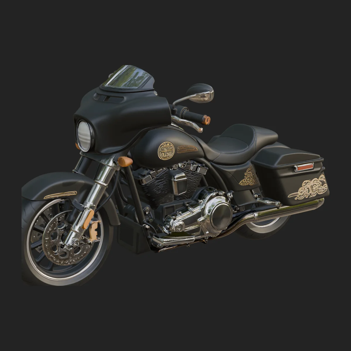 Cruiser Motorcycle Model Design 15