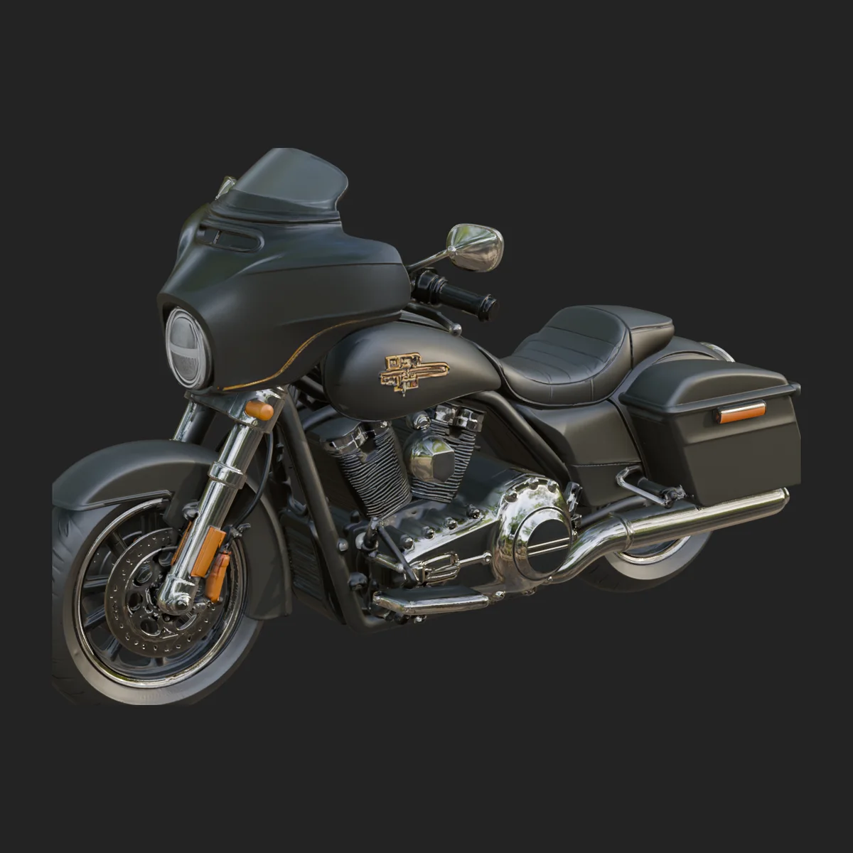 Cruiser Motorcycle Model Design 2