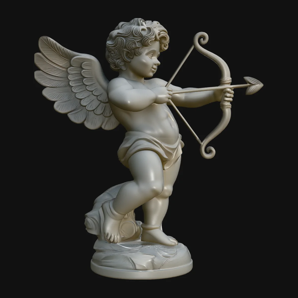 Cupid with Bow Statue Design 1