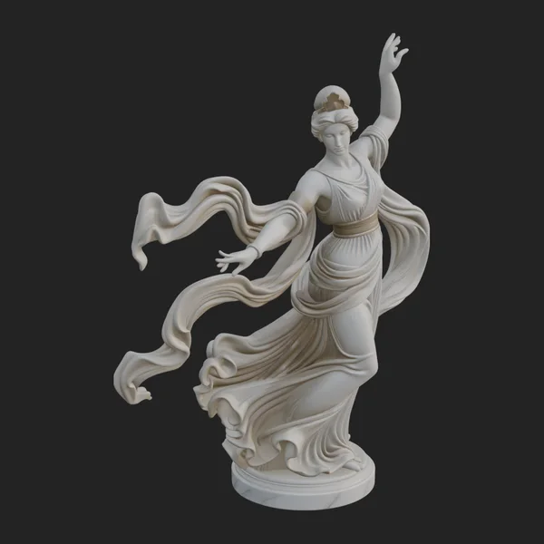 Dancing Celestial Maiden Statue Design 2
