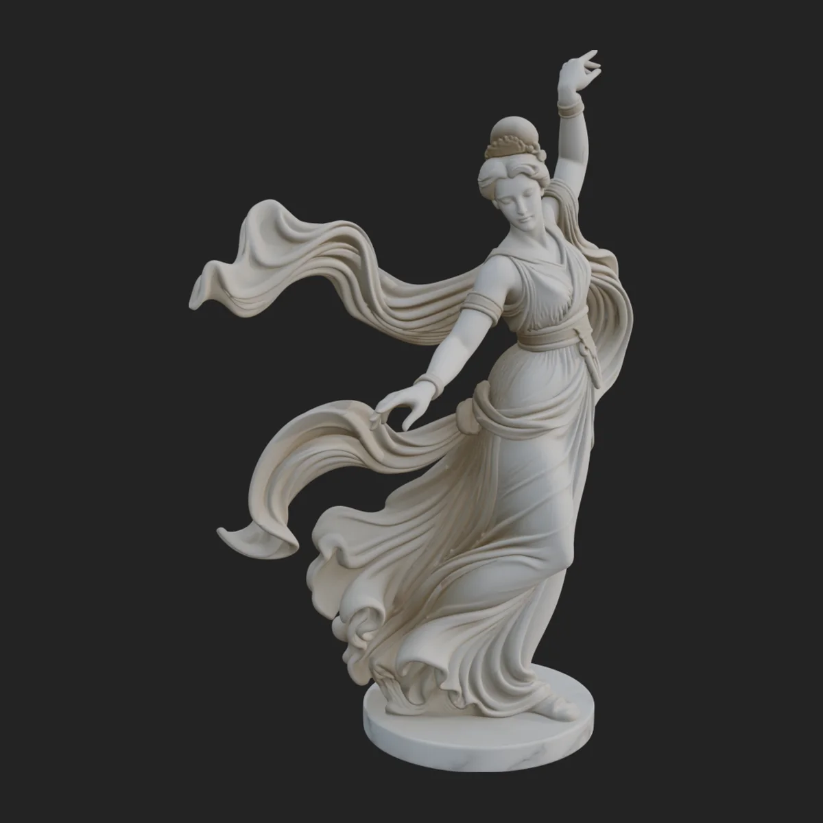 Dancing Celestial Maiden Statue Design 3