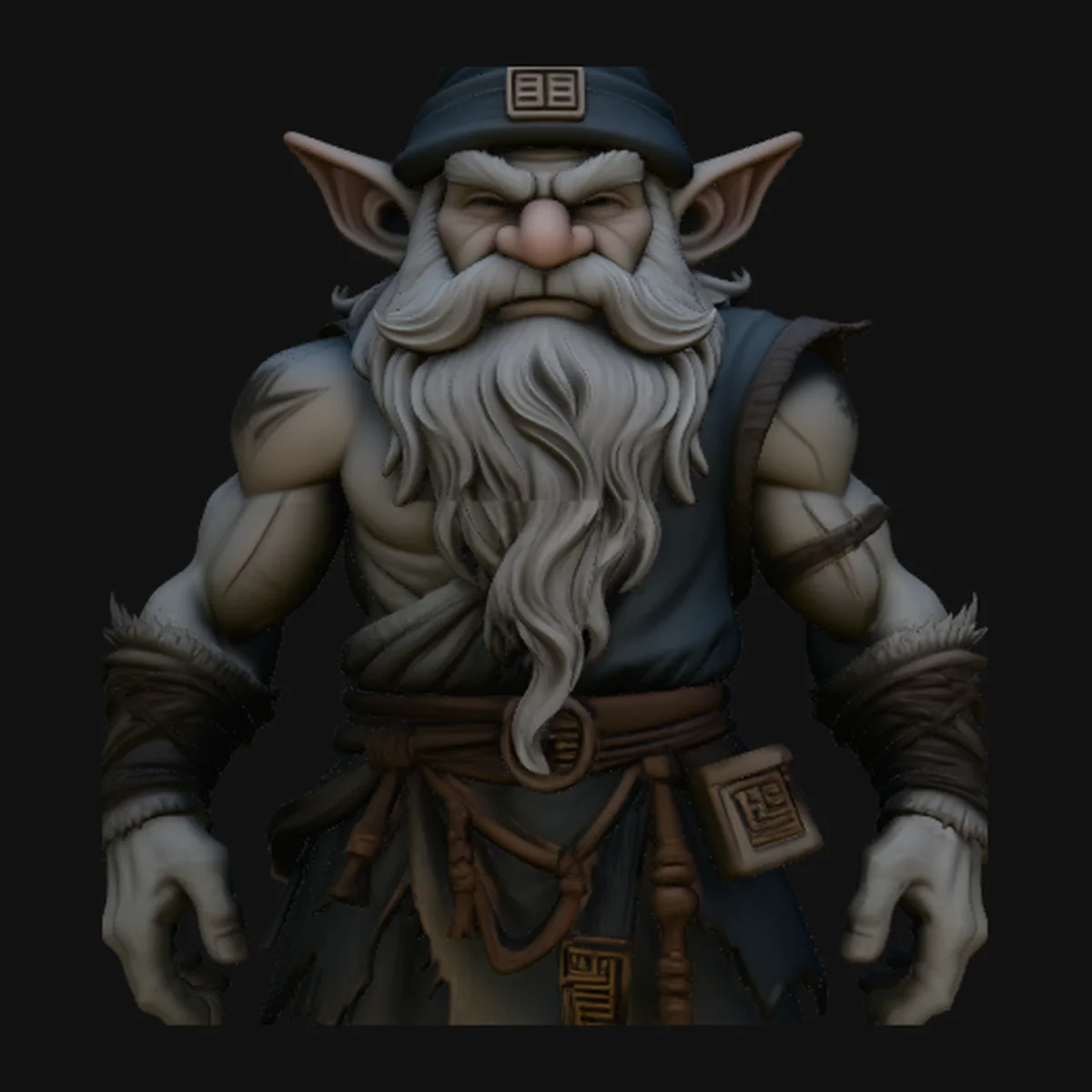 Dark Forest Gnome Statue Design 1
