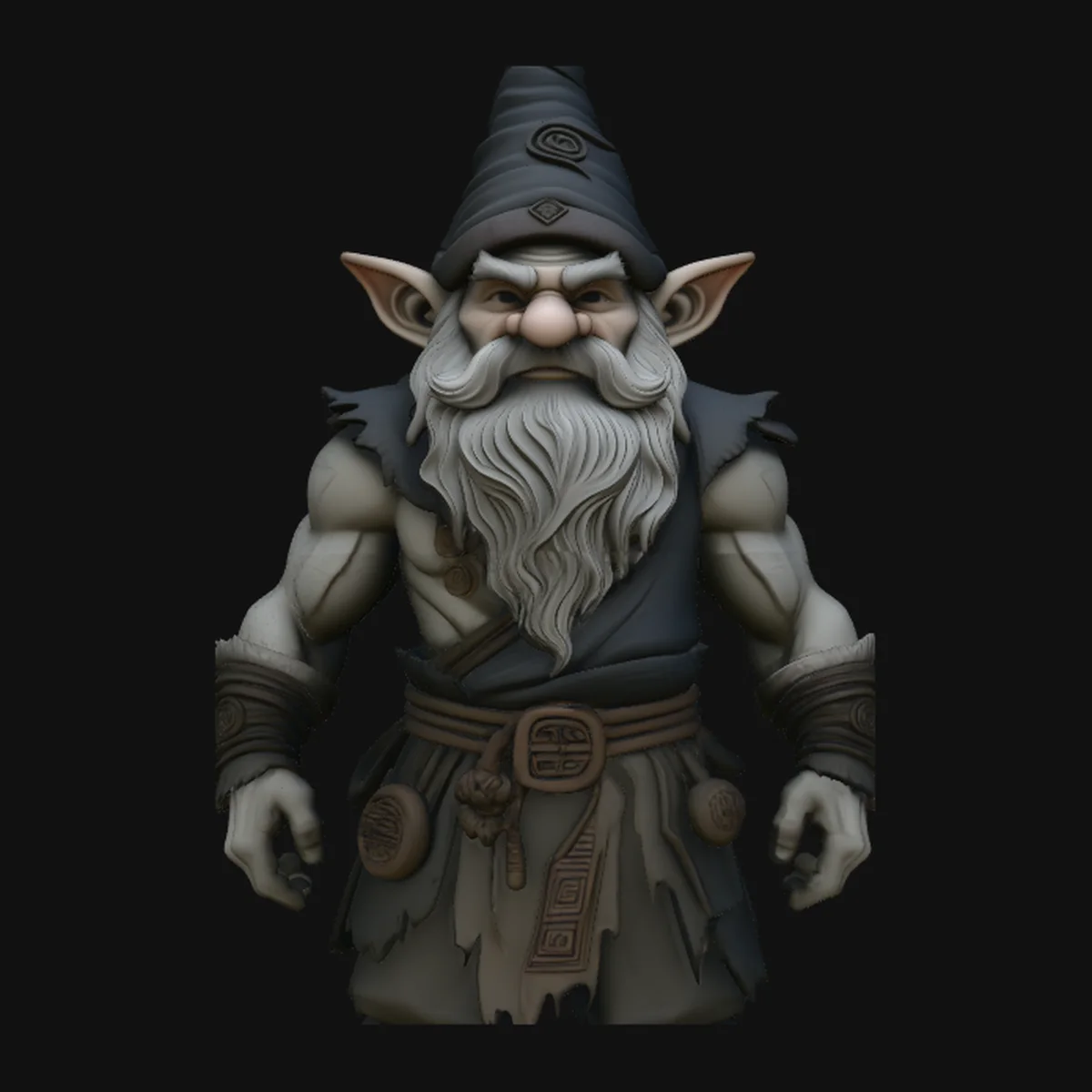 Dark Forest Gnome Statue Design 3