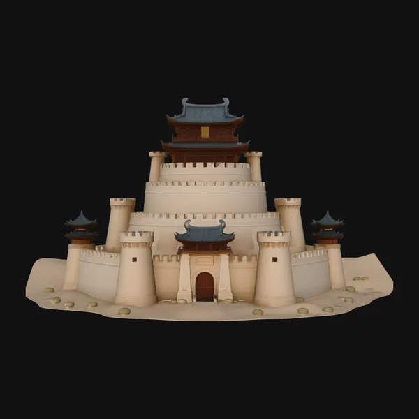 Desert Sand Castle Model Design 1