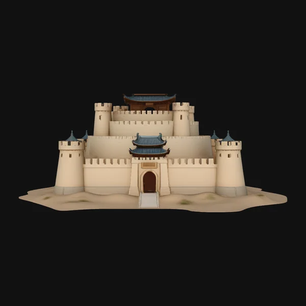 Desert Sand Castle Model Design 2