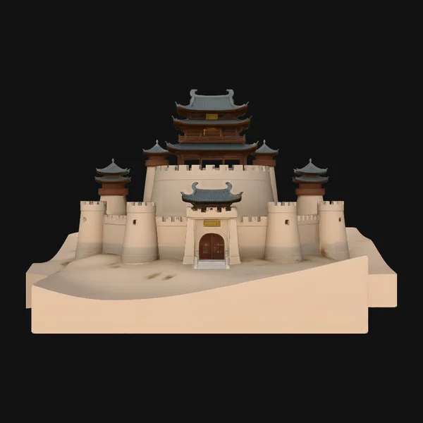 Desert Sand Castle Model Design 3