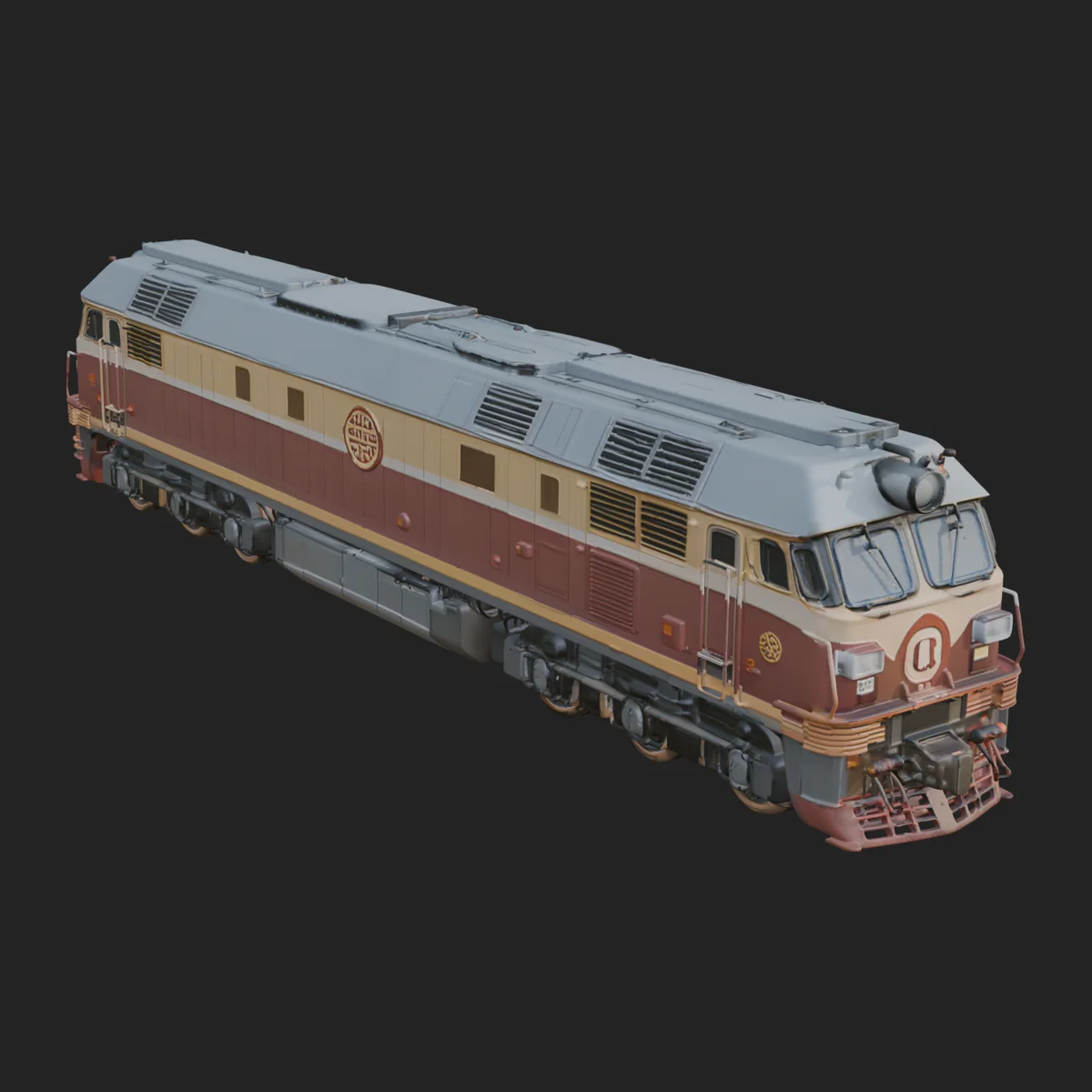 Diesel Locomotive Model Design 1