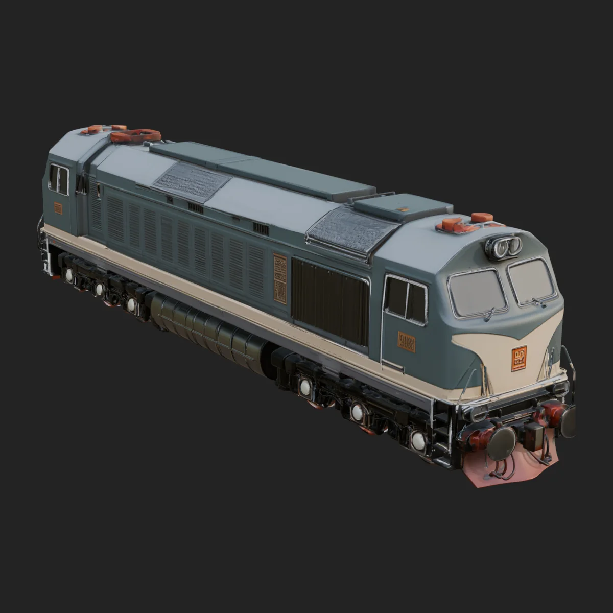 Diesel Locomotive Model Design 6