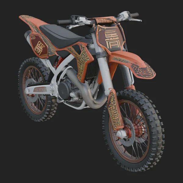 Dirt Bike Motorcycle Model Design 16