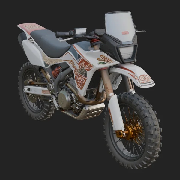 Dirt Bike Motorcycle Model Design 3