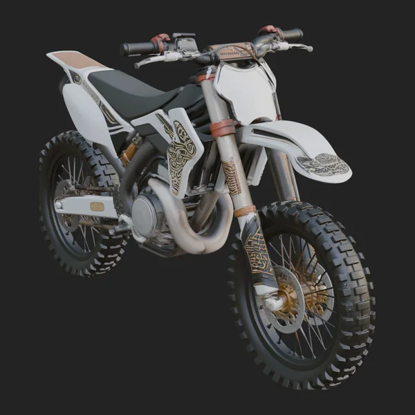 Dirt Bike Motorcycle Model Design 8