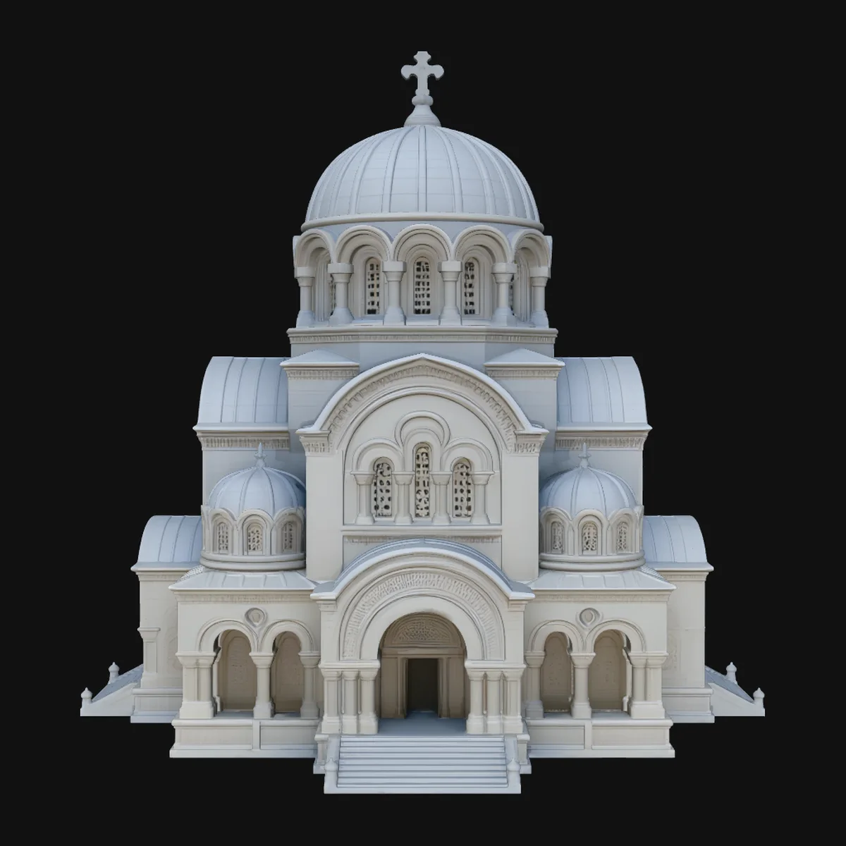 Domed Cathedral Model Design 3