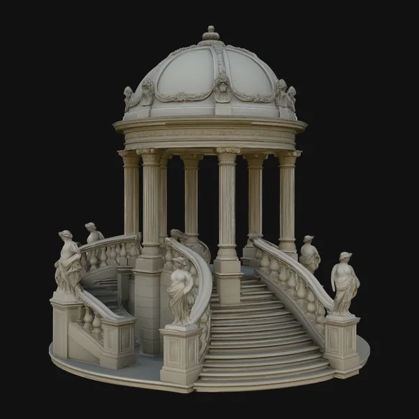 Domed Rotunda Staircase Model Design 1