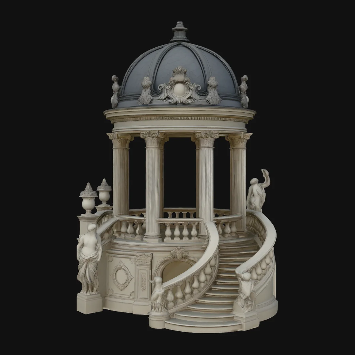 Domed Rotunda Staircase Model Design 2