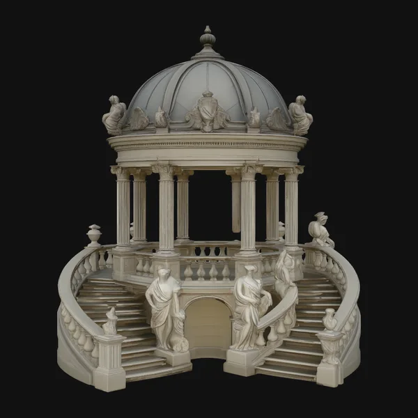 Domed Rotunda Staircase Model Design 3