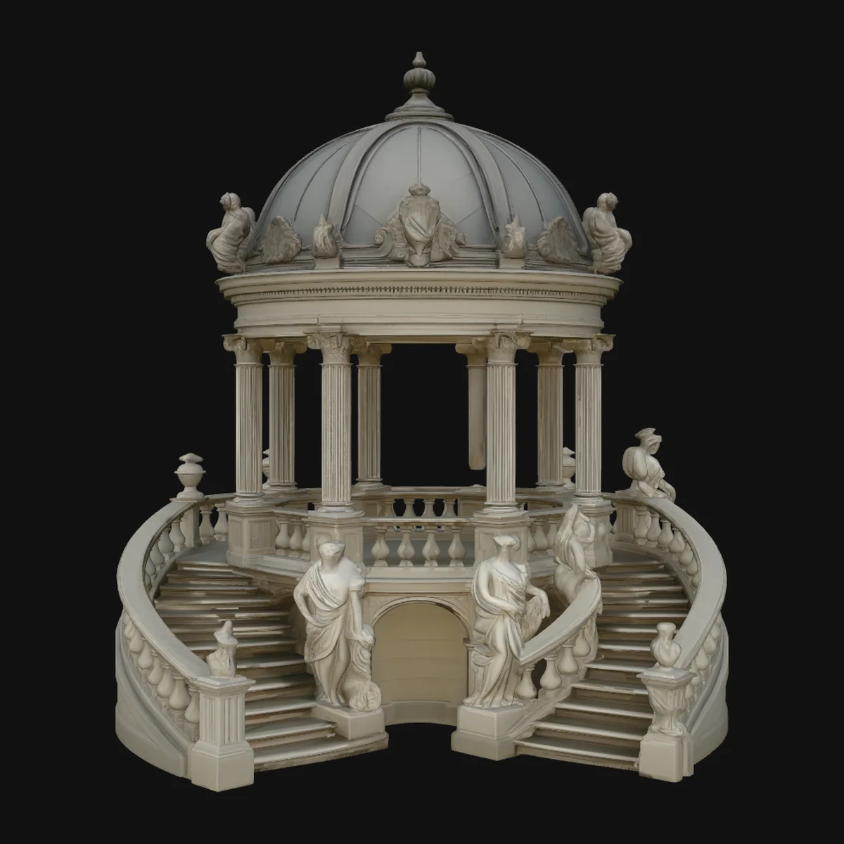 Domed Rotunda Staircase Model Design 3