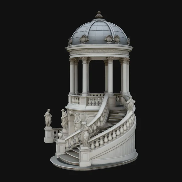 Domed Rotunda Staircase Model Design 4
