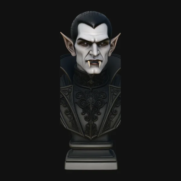 Dracula Vampire Bust Statue Design 10