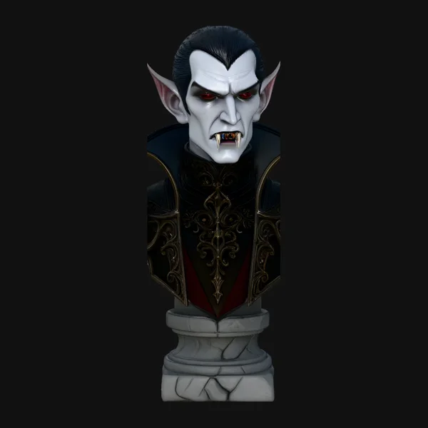 Dracula Vampire Bust Statue Design 11