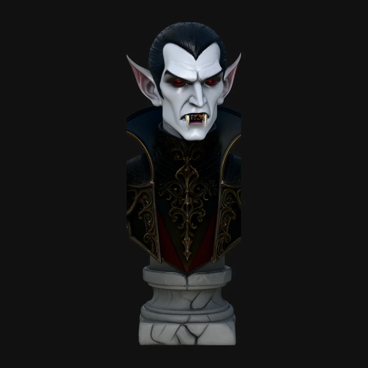 Dracula Vampire Bust Statue Design 11