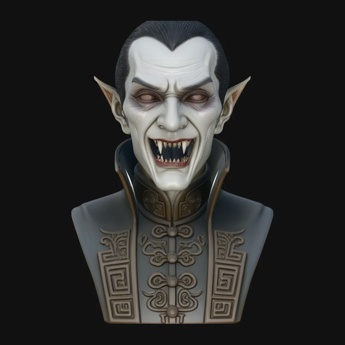 Dracula Vampire Bust Statue Design 2